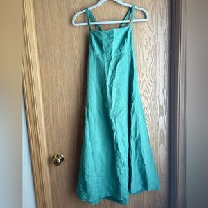 Madewell Green Apron Maxi Dress Never Worn!